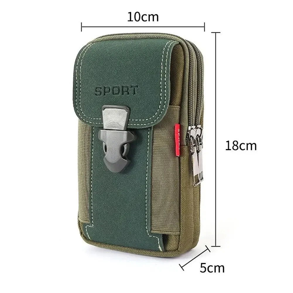 Unisex Belt Pouch Mobile Phone Bag for Men Phone Holster Bag Molle Waist Bag Pack Small Tactical Duty Belt Backpack Card Holder