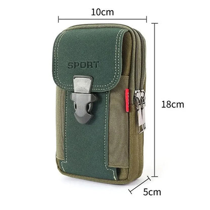 Unisex Belt Pouch Mobile Phone Bag for Men Phone Holster Bag Molle Waist Bag Pack Small Tactical Duty Belt Backpack Card Holder