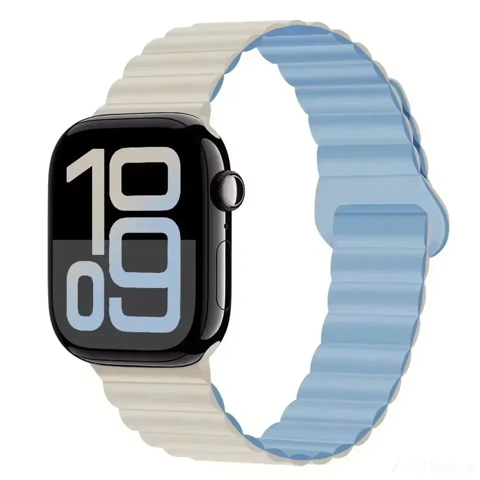 Magnetic Strap For Apple Watch Bands 46mm 42mm 49mm 45mm 44mm 41mm Silicone Sport Bracelet iWatch Series ultra 10 9 8 7 6 5 SE