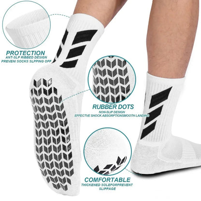 1 pair of socks football socks men's anti slip hospital yoga anti slip training sports socks