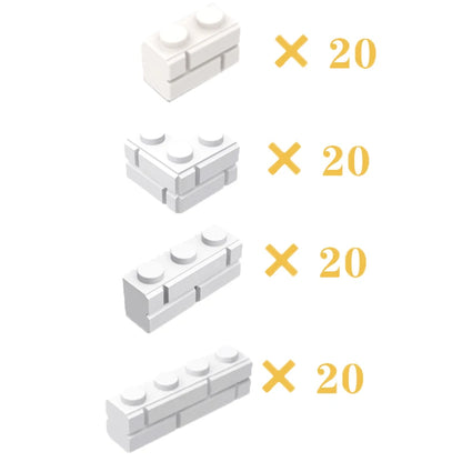 DIY Building Blocks Figures City MOC Thick Wall Bricks Educational Creative Toys for Children Size Compatible with All Brands