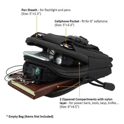 Men's Army Camouflage Waist Pack - Multifunctional Riding Locomotive Leg Bag Portable Sports Belt Bag for Outdoor Activities