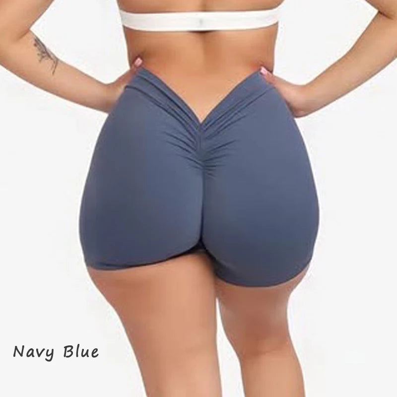 DIAS FIT JOY V-Back shorts High waisted hip lifting yoga shorts women's nylon tight fitting shorts training sports fitness pants