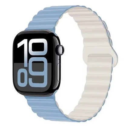 Magnetic Strap For Apple Watch Bands 46mm 42mm 49mm 45mm 44mm 41mm Silicone Sport Bracelet iWatch Series ultra 10 9 8 7 6 5 SE