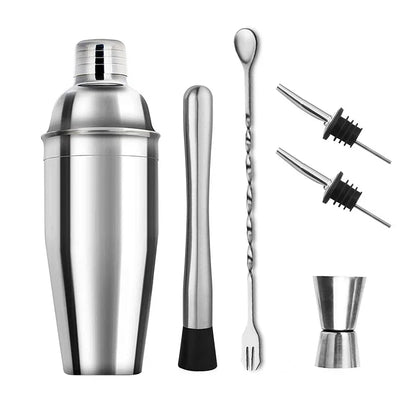 1/3/6/9/11pcs Cocktail Shaker Set Stainless Steel Bartender Kit Cocktail Mixer Wine Martini Boston Shaker Party Bar Tools
