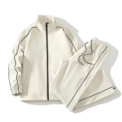 Men's Tracksuit Spring/autumn Man Two-piece Set Sweat Suit Overalls Korean Style Leisure Suit Plus Size Hoodies+Harem Pants