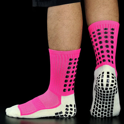 New Sports Anti Slip Soccer Socks Cotton Football Men Grip Socks calcetas antideslizantes de futbol