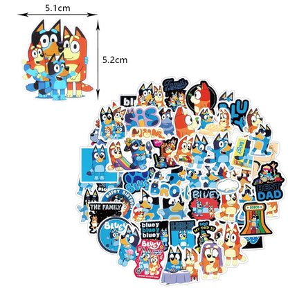 New Bluey Birthday Party Decoration Latex Balloons Bingo Aluminum Film Balloon Disposable Tableware Kids Event Supplies Backdrop