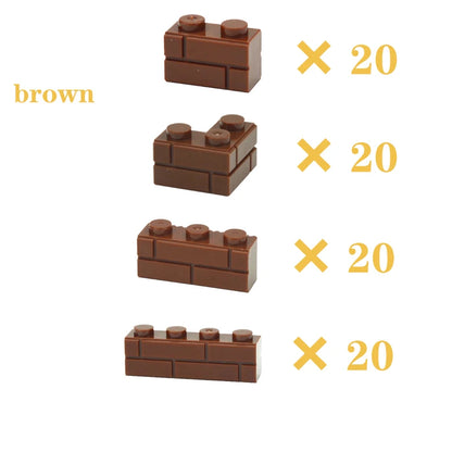 DIY Building Blocks Figures City MOC Thick Wall Bricks Educational Creative Toys for Children Size Compatible with All Brands