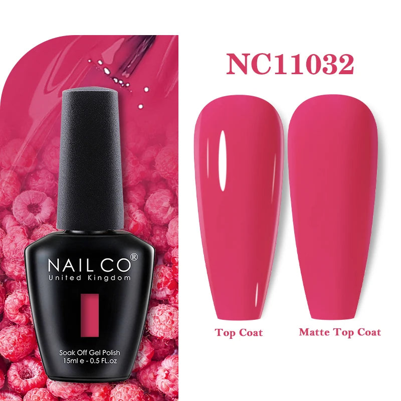 NAILCO 131Colors Vernis Semi Permanent UV Varnish Gel Nail Polish Nails Art Gel Manicure TOP BASE Varnish Hybrid