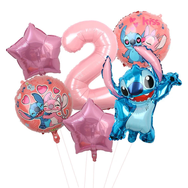 Disney Stitch Birthday Party Balloons Lilo & Stitch Balloon Sets Baby Shower for Kids Birthday Party Decorations Supplies Gifts