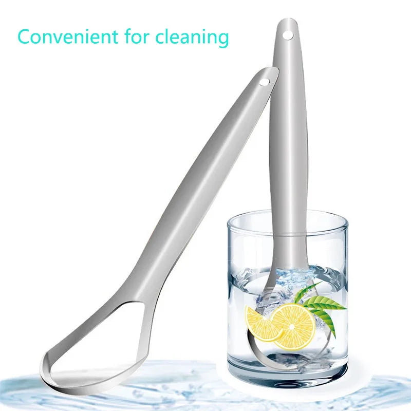 Clean Tongue Scraper Stainless Steel Tongue Remover Tongue Coating Halitosis Oral Care Scraping Brush Tongue Oral Cleaner Tools