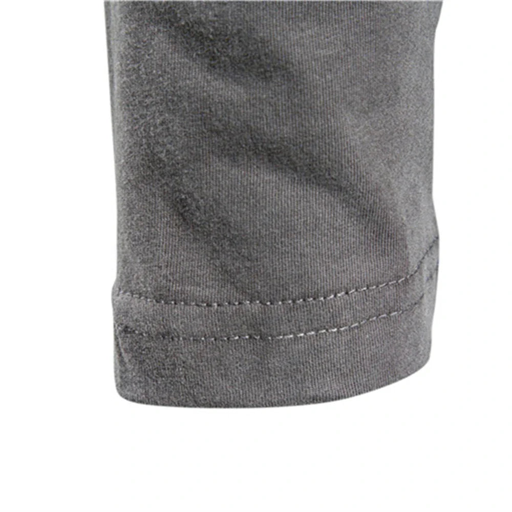 100% Cotton Long Sleeve T shirt For Men Solid Spring Casual Mens T-shirts High Quality Male Tops Classic Clothes Men's T-shirts