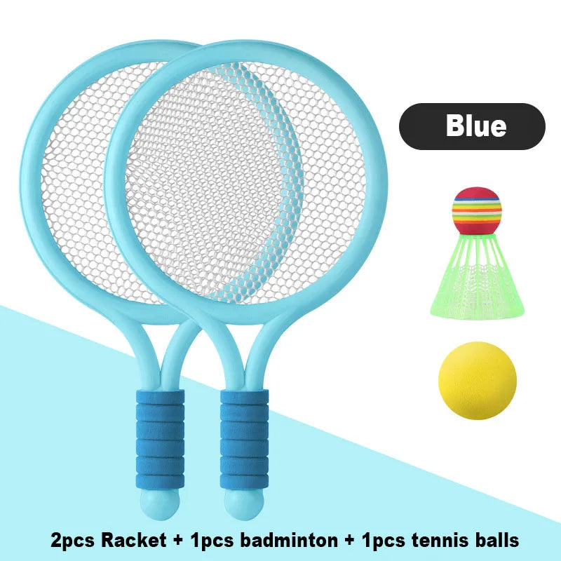 Racket Tennis for Children Outdoor Sports Badminton Racket Kindergarten Toy Set for 3-12years Old Badminton Sets