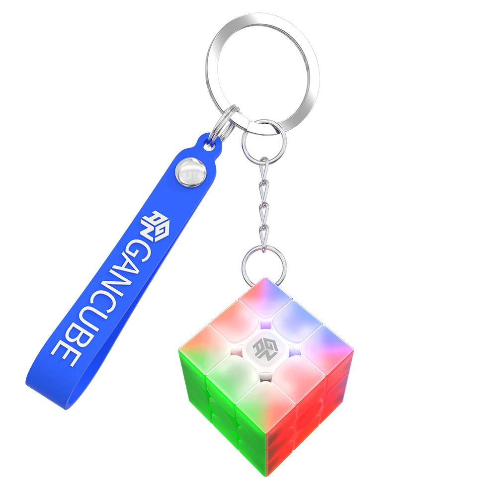 [JudyCube] GAN 330 Mini 3x3 Keychain Cube Gan330 10th anniversary Stickerless 3x3 Speed Cube Professional Magic Cube Puzzle Toys