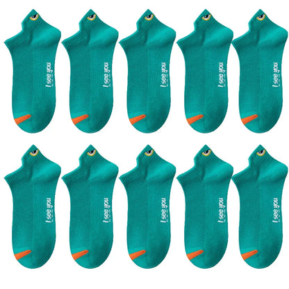 5/10 Pairs Man Short Socks Ankle Boat Socks Breathable Casual Athletic Socks Women Summer Thin Low-Cut Male Socks