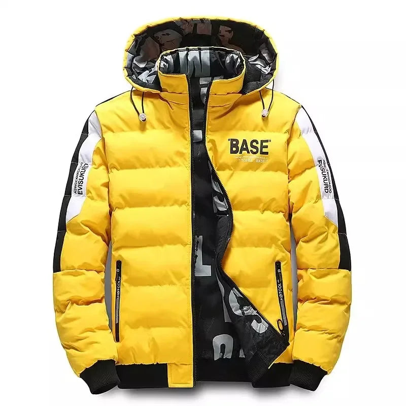 Men Autumn Winter Cotton Jacket Warm Comfortable Padded Thickened Down Jacket 2025 New Double-Sided Clothes Removable Cap M-6XL