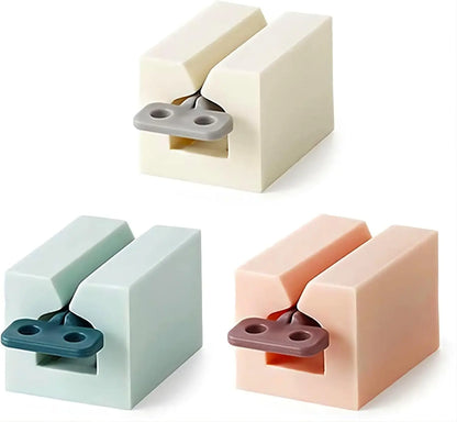 Toothpaste squeezer, roller tube toothpaste squeezer with frosted handle, toothpaste holder, vertical bathroom organizer