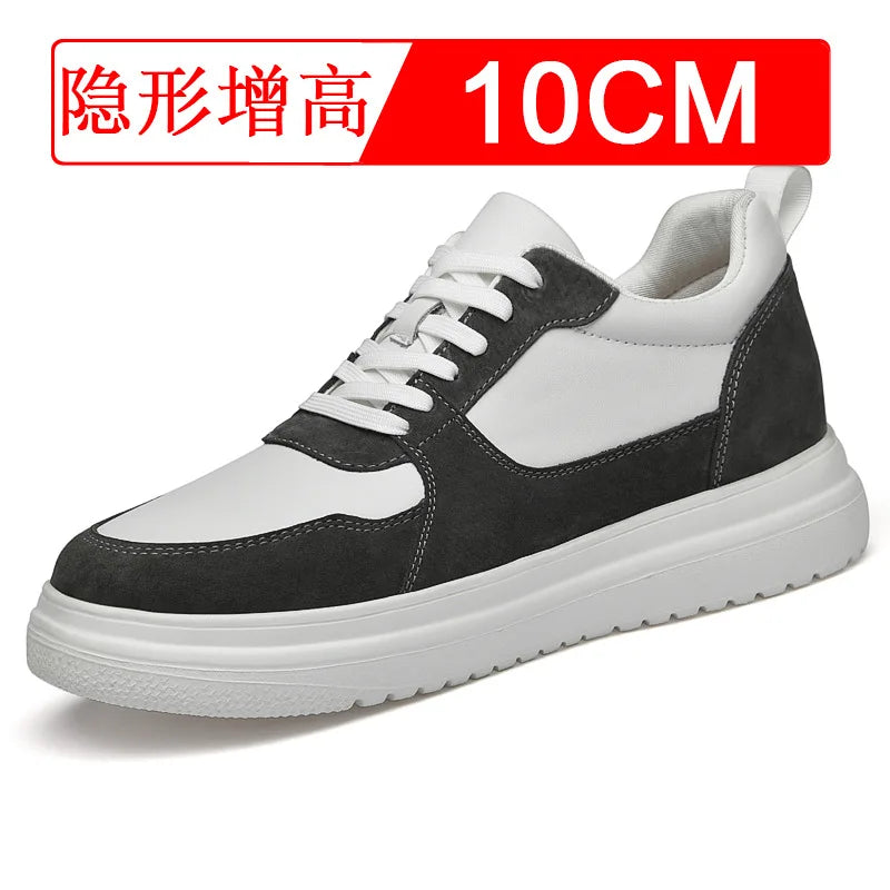 Men Elevator Height Increase Shoes Sneakers Shoes for Men 10cm Sports Casual Invisible Inner Heightening 8cm White Shoes