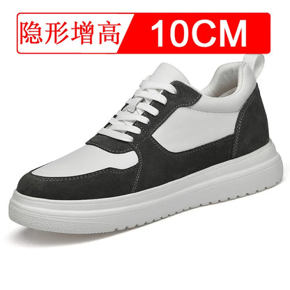 Men Elevator Height Increase Shoes Sneakers Shoes for Men 10cm Sports Casual Invisible Inner Heightening 8cm White Shoes
