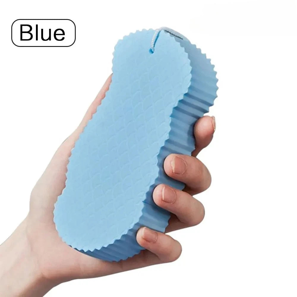 Kids Magic Bath Sponge 3D Exfoliating Brush for Gentle Dead Skin Removal - Baby Body Scrubber & Massage Cleaning Tool