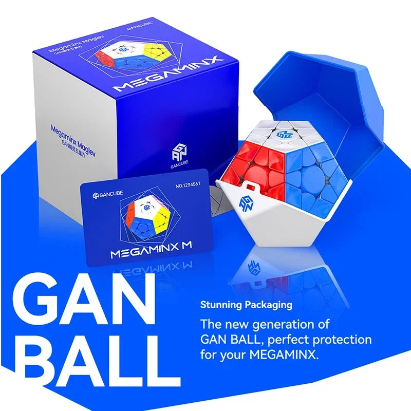 GAN Megaminx New UV Matte Mega Maglev 160 Original High Quality Speed Magic Cube Dodecahedron Magnets Speed Puzzle Gift Toys