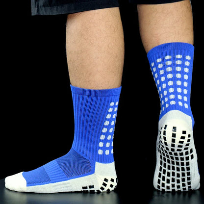 New Sports Anti Slip Soccer Socks Cotton Football Men Grip Socks calcetas antideslizantes de futbol