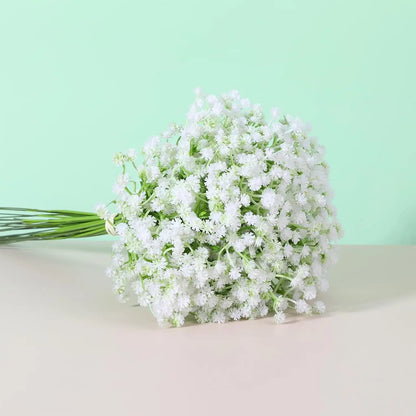 Artificial Plastics Flower Gypsophila Outdoor Garden Party Courtyard Home Vases Table Wedding Bridal Bouquet DIY Gifts Accessory