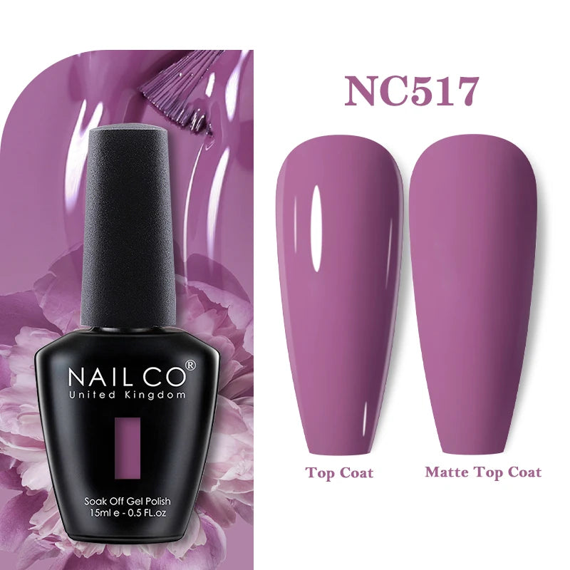 NAILCO 131Colors Vernis Semi Permanent UV Varnish Gel Nail Polish Nails Art Gel Manicure TOP BASE Varnish Hybrid