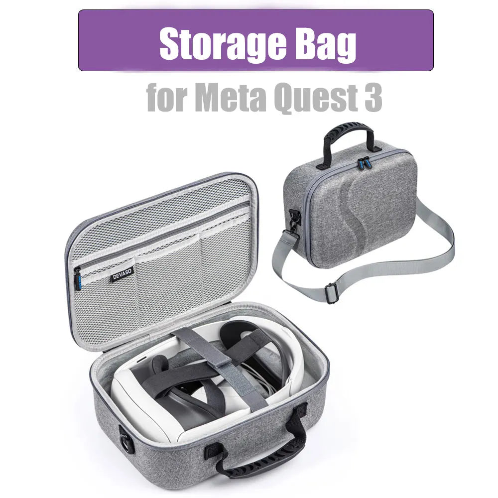 For Meta Quest 3 Storage Case VR Glasses Accessories Travel Carrying Case Portable Handheld Storage Bag