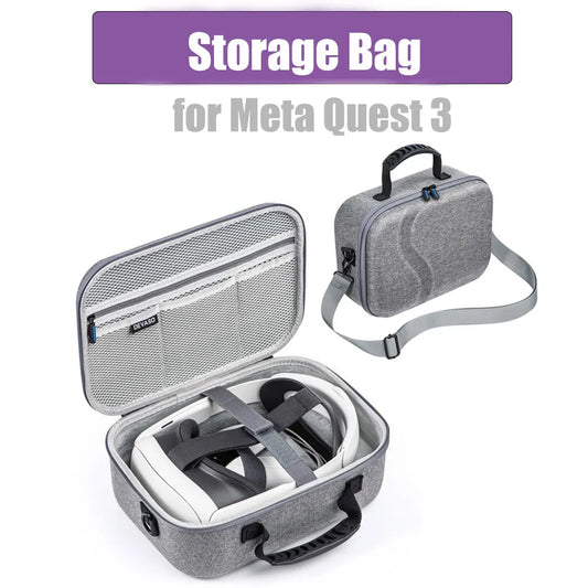 For Meta Quest 3 Storage Case VR Glasses Accessories Travel Carrying Case Portable Handheld Storage Bag