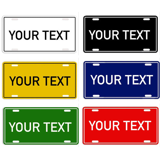 Custom Your Text Sign, South Korea Metal Tin Plate, Korean Personalized Logo Art Poster for Bar Office Room Yard Decor 12x6 Inch