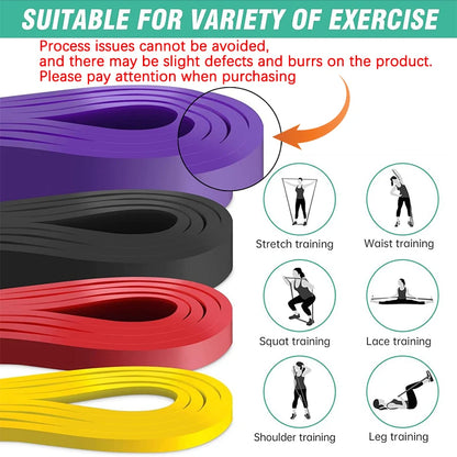Gym Equipment Resistance Bands Elastic Fitness Bands Sport Exercise At Home Bodybuilding Rubber Leagues Portable Body Building