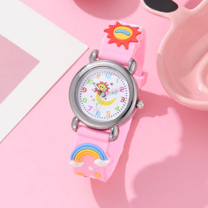 2023 New Children Watches Silicone Quartz Cute Wristwatch Birthday Gift Kid Girl Boy Study Time Girl Watch Reloj Montre