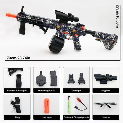 M416 Electric Gel Ball Blaster Toy Gun£¬ Manual/Automatic Mode  , Rechargeable - Suitable for Summer Outdoor Shooting Games