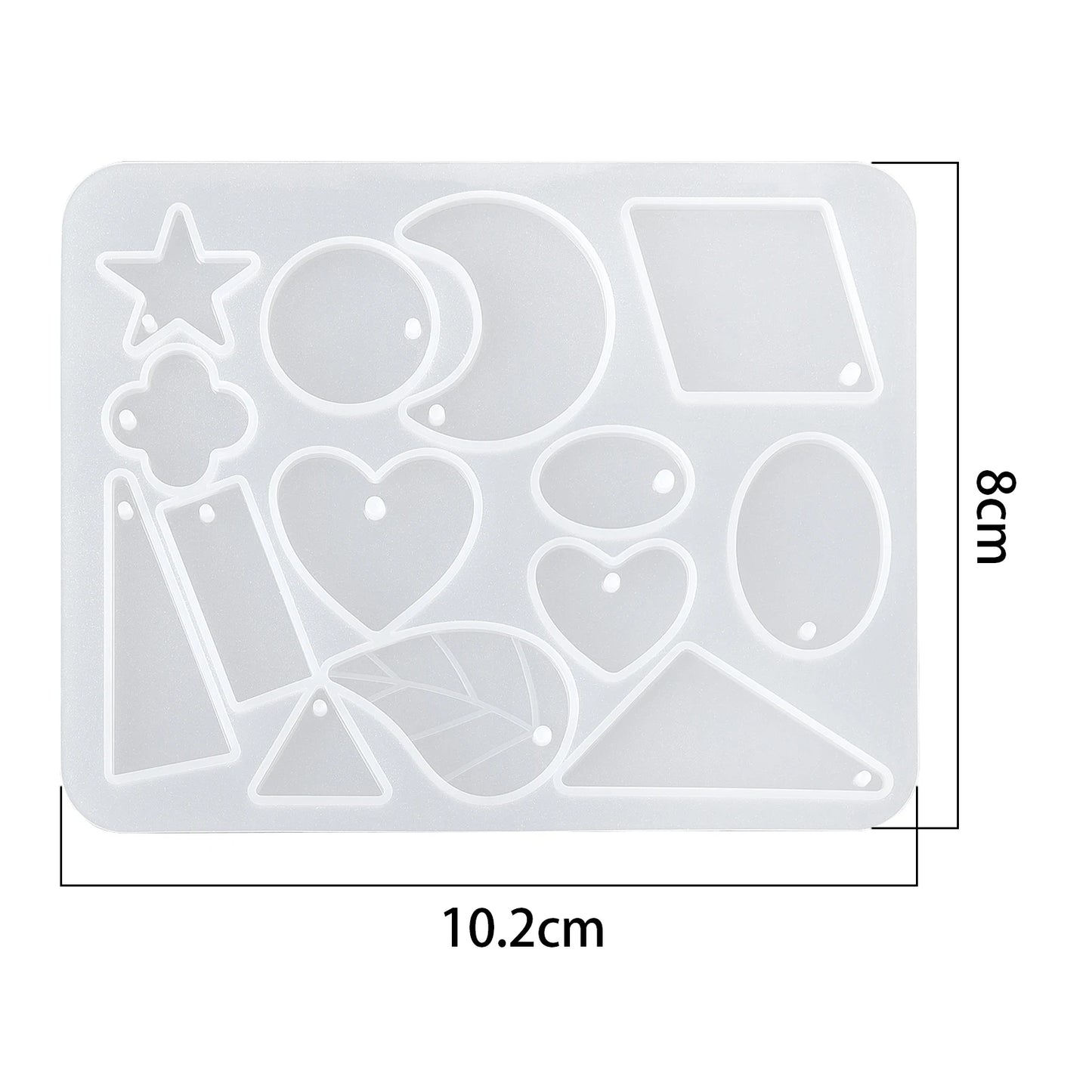 Geometric Earring Pendant Silicone Mold Round Epoxy Resin Mould For DIY Ornaments Keychain Necklace Charms Epoxy Resin Crafts