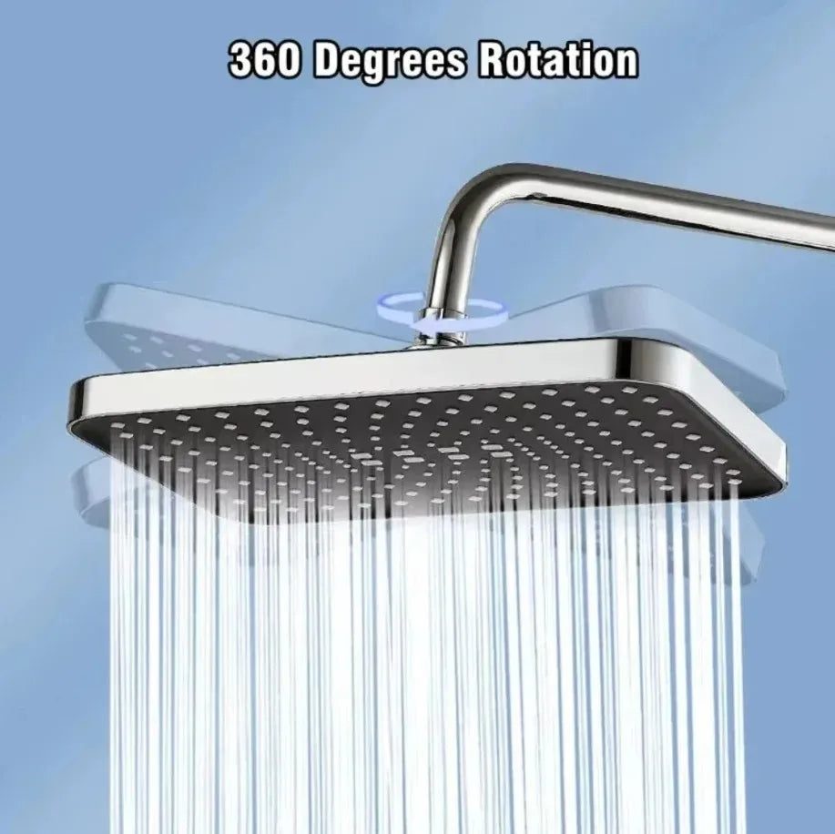 14 Inch new High Pressure Top Spray Rain Shower Head Larger Flow Supercharge Rainfall Showerhead 360¡ã Swivel Water Saving