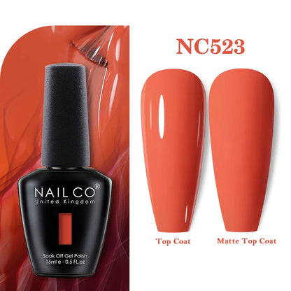 NAILCO 131Colors Vernis Semi Permanent UV Varnish Gel Nail Polish Nails Art Gel Manicure TOP BASE Varnish Hybrid