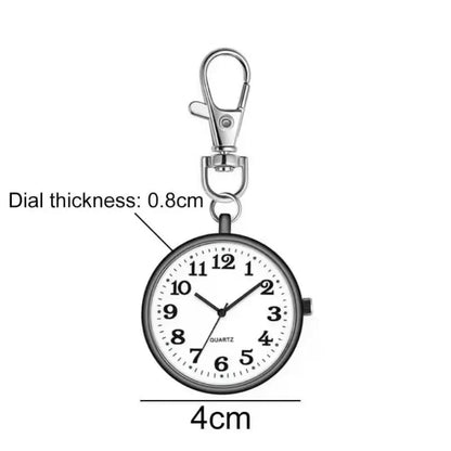 Pocket Watches Nurse Pocket Watch with Keyring Doctors Student Exam Quartz Watch Medical Vintage Watch Child Gift
