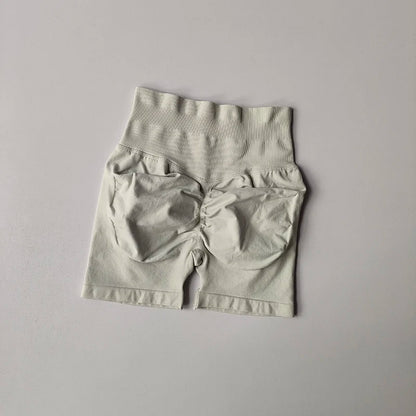 Peach Hip Lifting Sports Shorts Women High Waist and Waist Tightening Slimming Running Hip Speed Drying Three Point Tight Pants