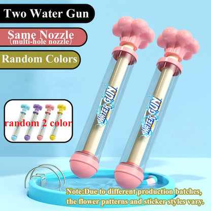 1/2PCS Fireworks Spray Toy Pull-Back Water Gun Outdoor Splash Games for Pool Lawn Activities Kid Summer Interactive Beach Gift