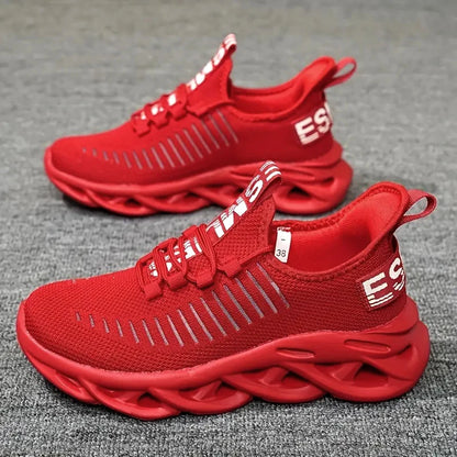 Unisex Men Mesh Breathable Running Women Casual Sneakers Kids Lightweight Sports Family Matching Outdoor Shoes