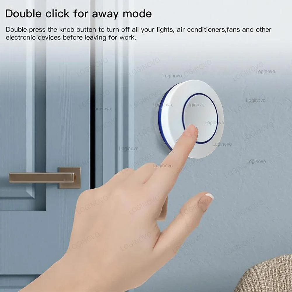 Tuya Smart Zigbee Scene Button Switch Smart Life Wireless Push Switch Remote on Off Key Controller Automation Scenario Switch