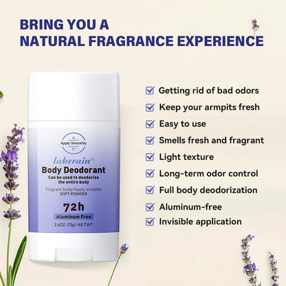 Long-term Fresh Fragrance Whole Body Deodorant Body Balm Deodorant For Men &Women To Remove Body Odor, 72 Hours Of Odor Control
