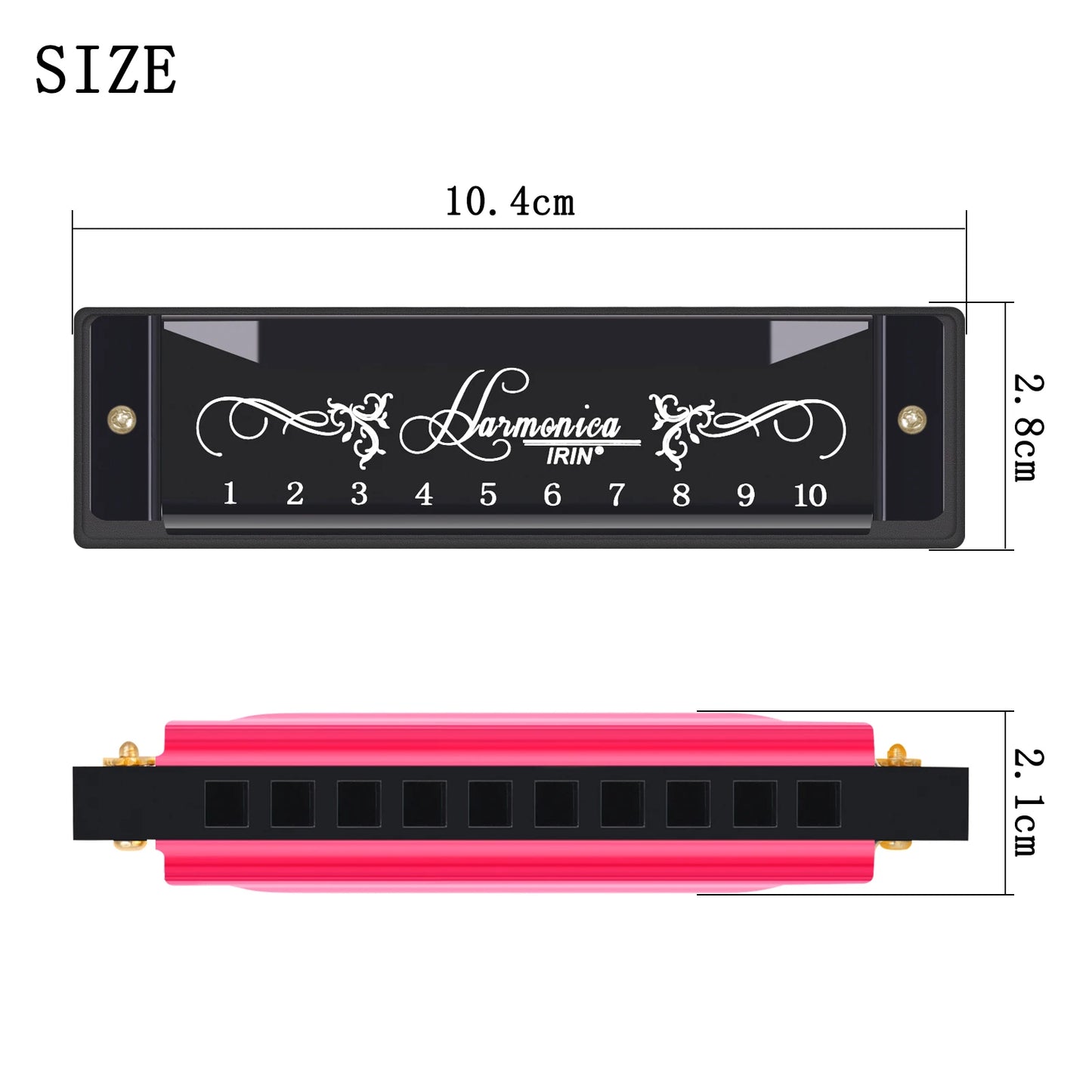IRIN C10 Pro Harmonica Education System C Key Harmonica Woodwind Instrument Suitable for Beginners Teaching Playing Gift