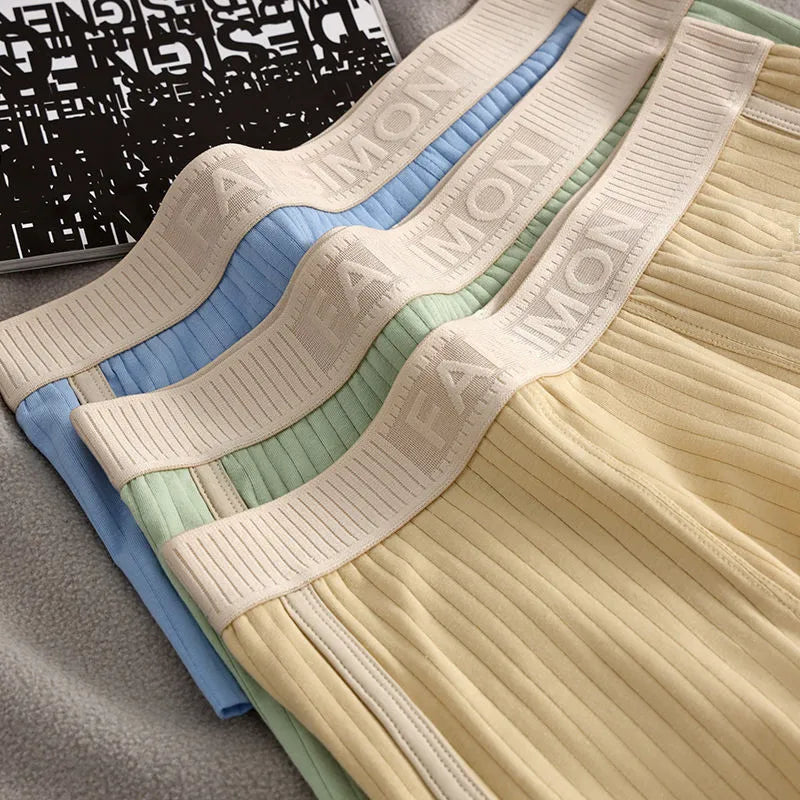 Men's Panties Boxer Shorts Underwear Sexy Striped Man Male Boxers Homme U Convex Shorts Lingerie Boxershorts Underpants