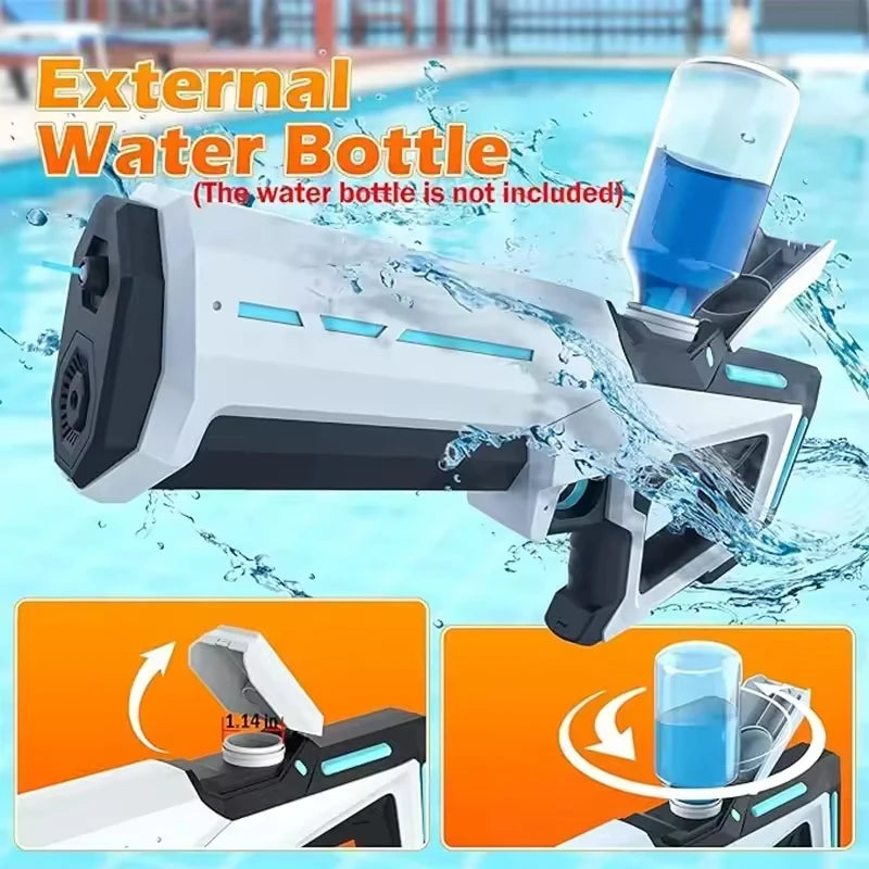 Electric Water Guns For Adults Kids Powerful Squirt Automatic Water Suction Water Blasters Summer Outdoor Beach Toy Kids Gift