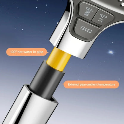 8 Modes Filter Shower Head 12cm Large Panel Bathroom High Pressure Water Saving Rainfall Showerhead Square Shower Nozzle