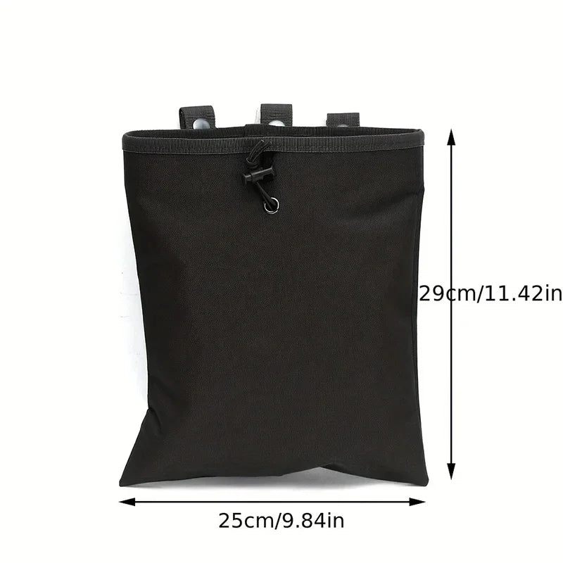 Tactical Hunting Molle Drawstring Magazine Dump Pouch Large Folding Recycling Bag garbage Bag Outdoor Ammo Storage Pack