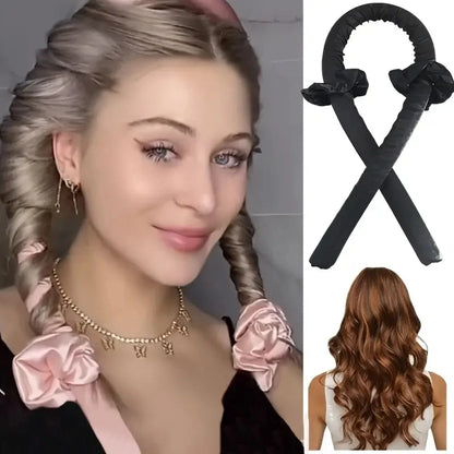 Hair Curling Rod Headband No Heat Hair Curlers Rollers Ribbon DIY For Hair Styling Tool Sleeping Soft Curl Bar Wave Formers